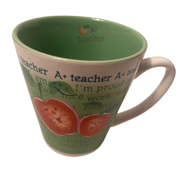 A+ Teacher Mug With Apples NWOT - Picture 3 of 5